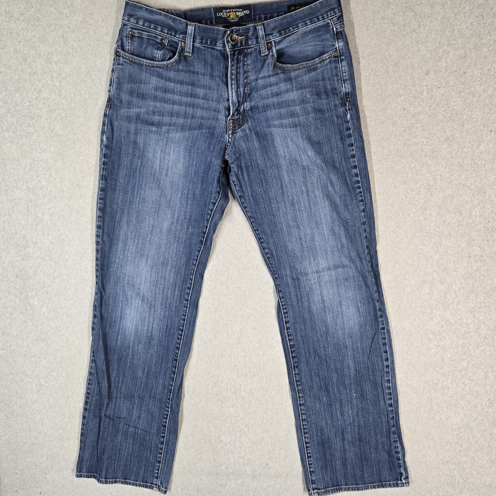 Lucky Brand Men Jeans 34X34 Blue Denim 361 Vintage Straight Pockets